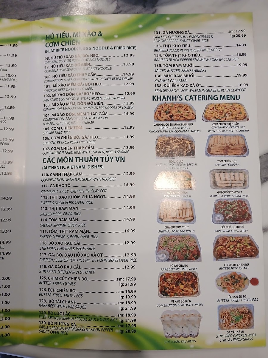 Khanh's Vietnamese Restaurant Menu - Image 5